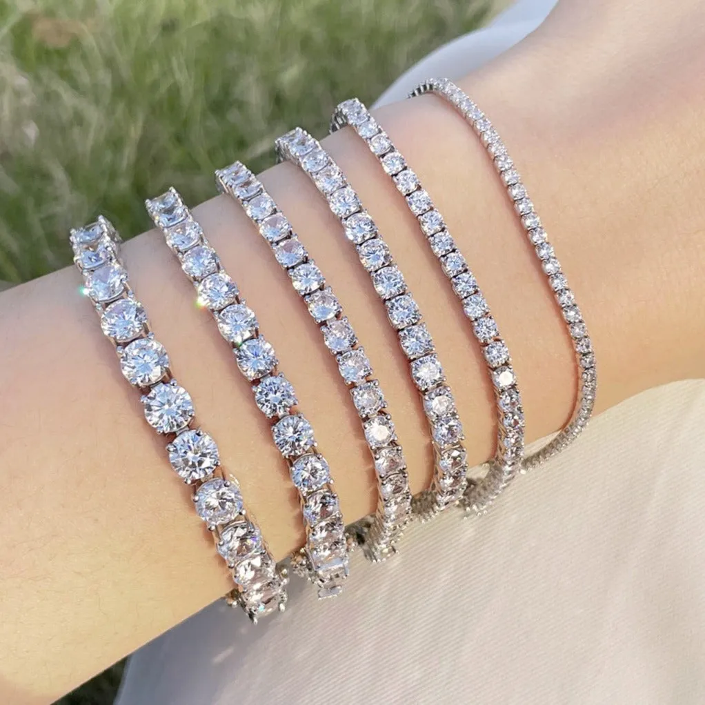 6mm Clear CZ Tennis Bracelet