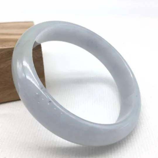 Genuine Burmese Lavender Jade Jadeite Bangle Bracelet (58.8mm)#T156