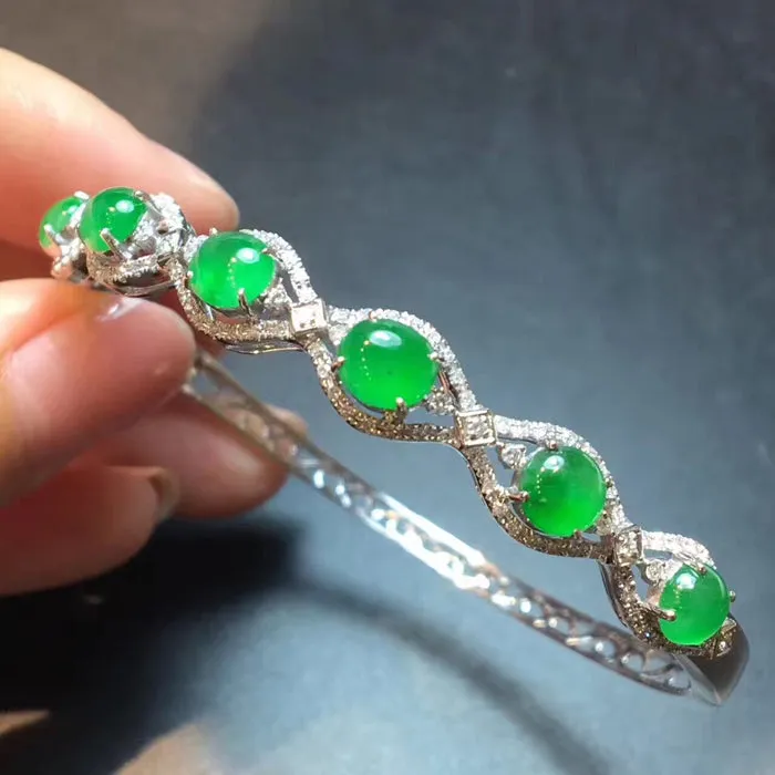 Natural Jade Bracelet Jadeite Bracelet NBT18
