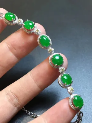 Natural Jade Bracelet Jadeite Bracelet NBT72