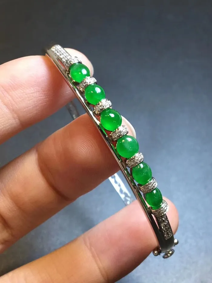 Natural Jade Bracelet Jadeite Bracelet NBT82