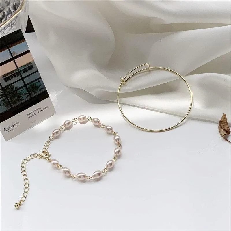 Vintage Baroque Pearl Bracelet